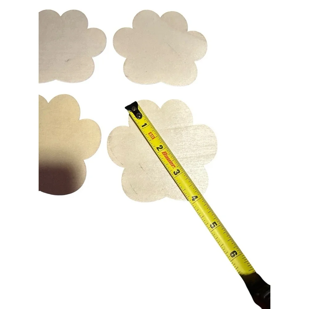NEW wood paw‎ print coasters set of 4